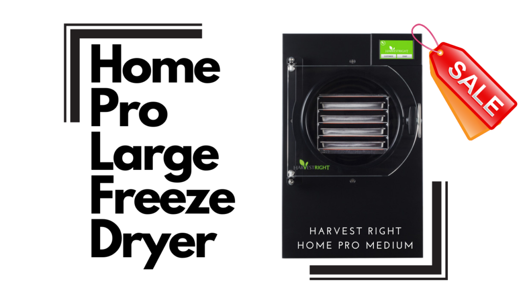 Harvest Right Home Pro large Freeze Dryer. One of the best freeze dryers for homesteading.